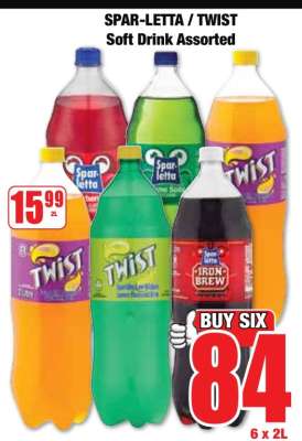 SPAR-LETTA / TWIST Soft Drink Assorted