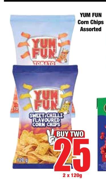 YUM FUN Corn Chips Assorted