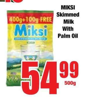 MIKSI Skimmed Milk With Palm Oil