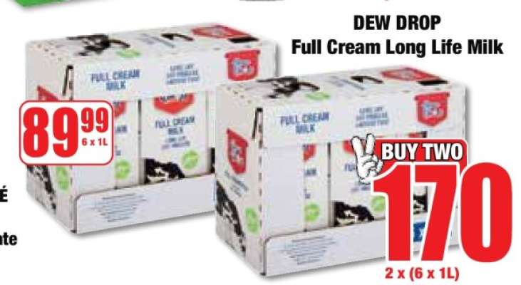 DEW DROP Full Cream Long Life Milk