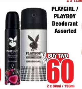 PLAYGIRL / PLAYBOY Deodorant Assorted