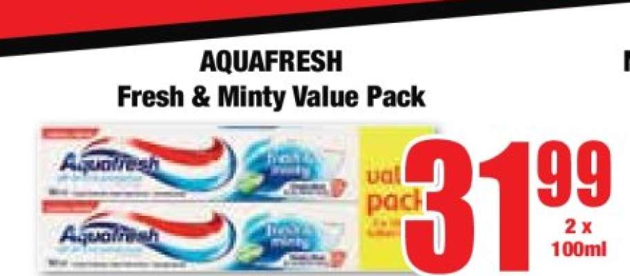 AQUAFRESH Fresh & Minty Value Pack