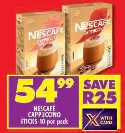 NESCAFÉ CAPPUCCINO STICKS 10 per pack