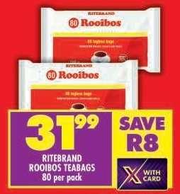 Ritebrand Rooibos Teabags
