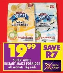 SUPER WHITE INSTANT MAIZE PORRIDGE