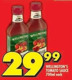 Wellington's Tomato Sauce