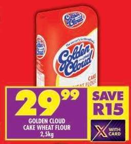Golden Cloud Cake
Wheat Flour 2.5kg