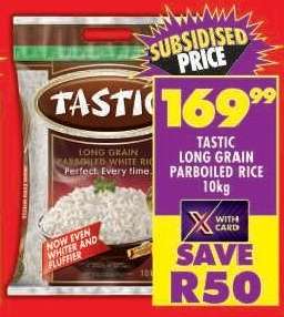 Tastic Long Grain Parboiled Rice 10kg