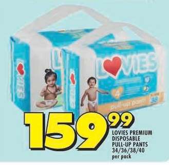 LOVIES PREMIUM DISPOSABLE PULL-UP PANTS