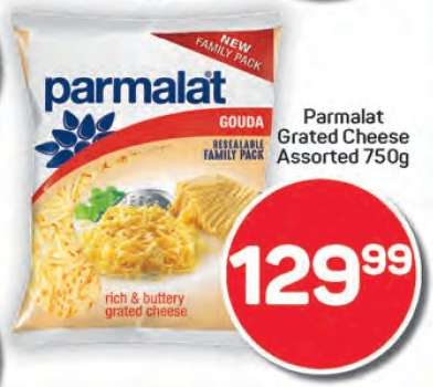 Parmalat Grated Cheese Assorted 750g