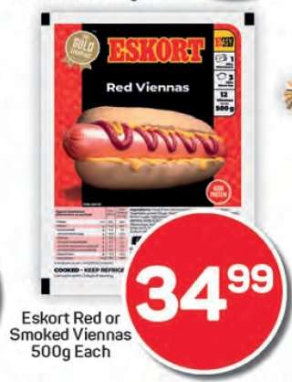 Eskort Red or Smoked Viennas