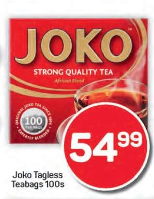 Joko Tagless Teabags 100s