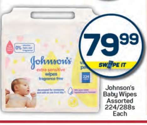 Johnson's Baby Wipes Assorted