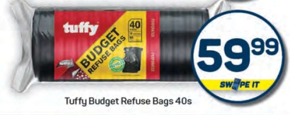 Tuffy Budget Refuse Bags 40s