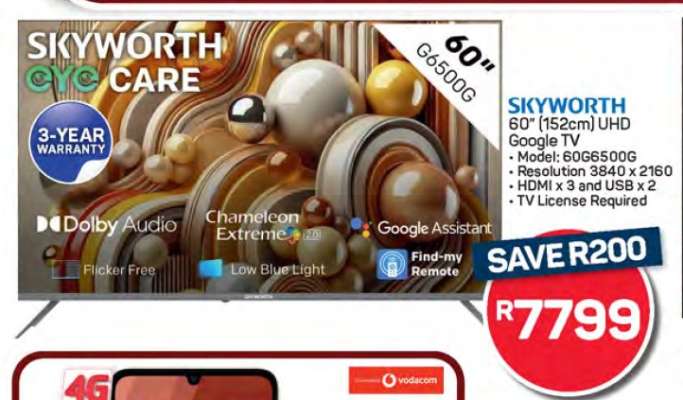 Skyworth 60" UHD Google TV