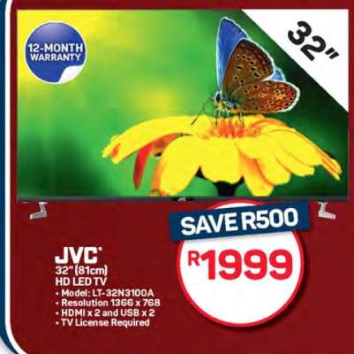 JVC 32" (81cm) HD LED TV
