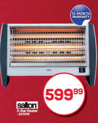 Salton 3 Bar Heater