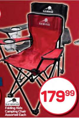 Blue Mountain Folding Kids Camping Chair