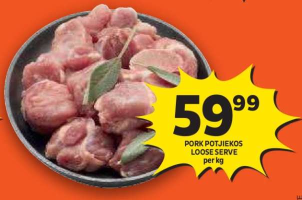 PORK POTJIEKOS (LOOSE SERVE)
