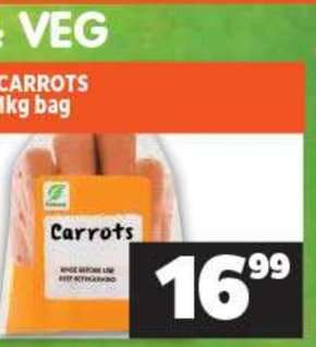 CARROTS 1kg bag