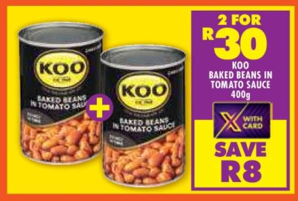 Koo Baked Beans in Tomato Sauce 400g