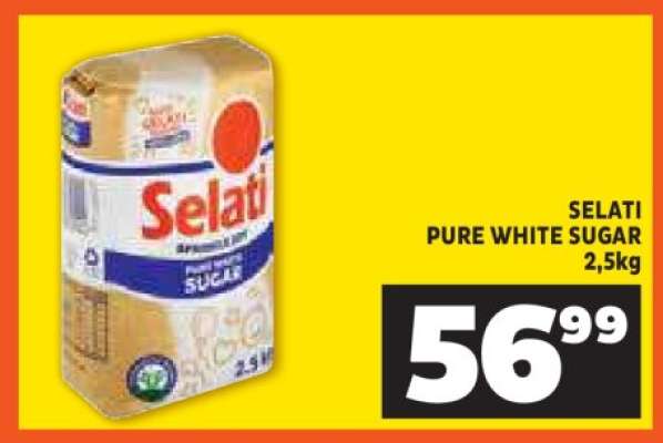 SELATI PURE WHITE SUGAR 2,5kg