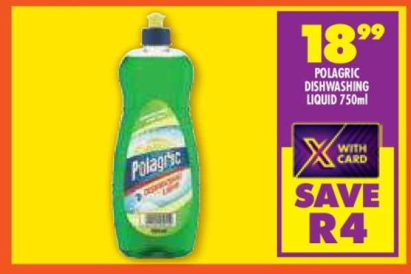 POLAGRIC DISHWASHING LIQUID 750ml