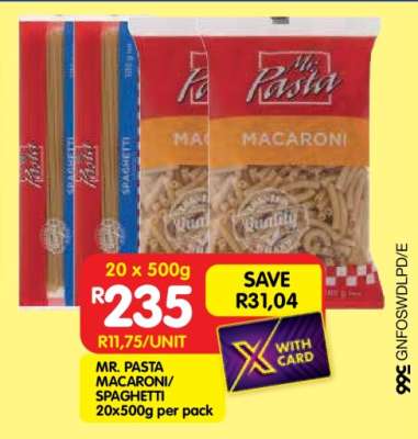 MR. PASTA MACARONI/SPAGHETTI