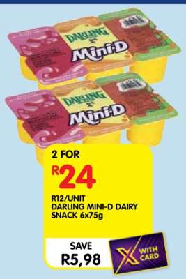 DARLING MINI-D DAIRY SNACK 6x75g