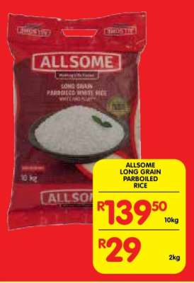 ALLSOME LONG GRAIN PARBOILED RICE