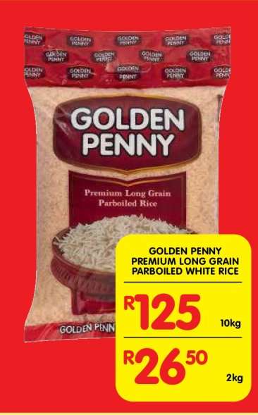 GOLDEN PENNY PREMIUM LONG GRAIN PARBOILED WHITE RICE