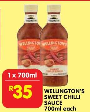 Wellington's Sweet Chilli Sauce
