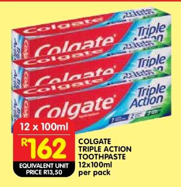 Colgate Triple Action Toothpaste