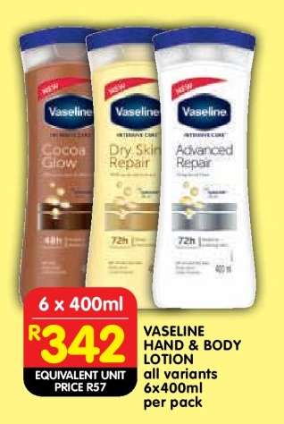 VASELINE HAND & BODY LOTION