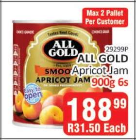 ALL GOLD Apricot Jam