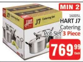HART J7 Catering Pot Set 3 Piece