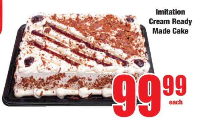 Imitation Cream Ready Made Cake