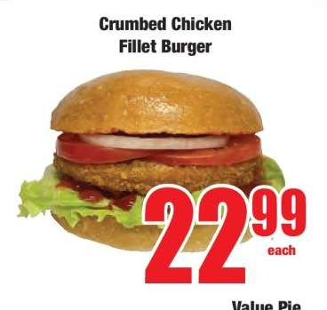 Crumbed Chicken Fillet Burger