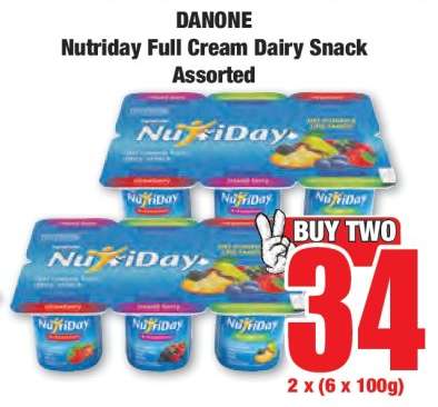 DANONE Nutriday Full Cream Dairy Snack Assorted