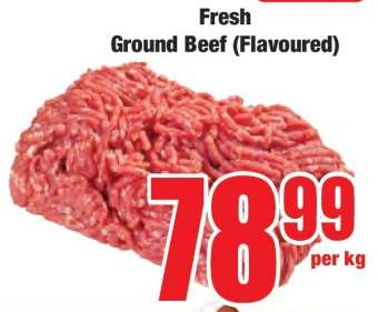 Fresh Ground Beef (Flavoured)