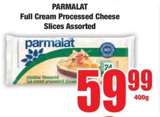 PARMALAT Full Cream Processed Cheese Slices Assorted