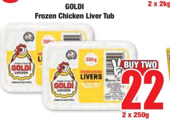 GOLDI Frozen Chicken Liver Tub