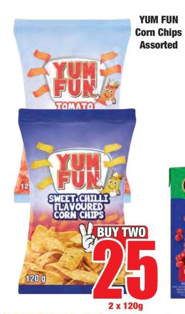 YUM FUN Corn Chips Assorted