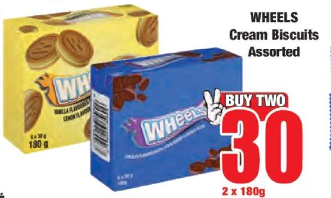 WHEELS Cream Biscuits Assorted