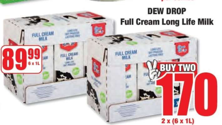 DEW DROP Full Cream Long Life Milk