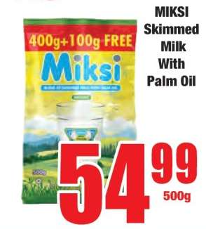 MIKSI Skimmed Milk With Palm Oil