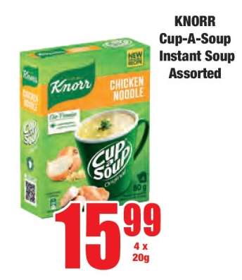 KNORR Cup-A-Soup Instant Soup Assorted