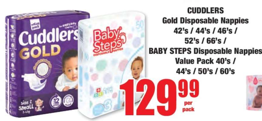 CUDDLERS Gold Disposable Nappies