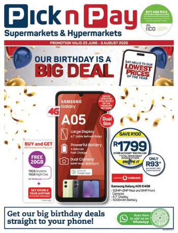 Pick n Pay catalogue  - 23/06/2025 - 03/08/2025.
