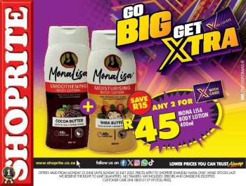 Shoprite catalogue  - 23/06/2025 - 20/07/2025.